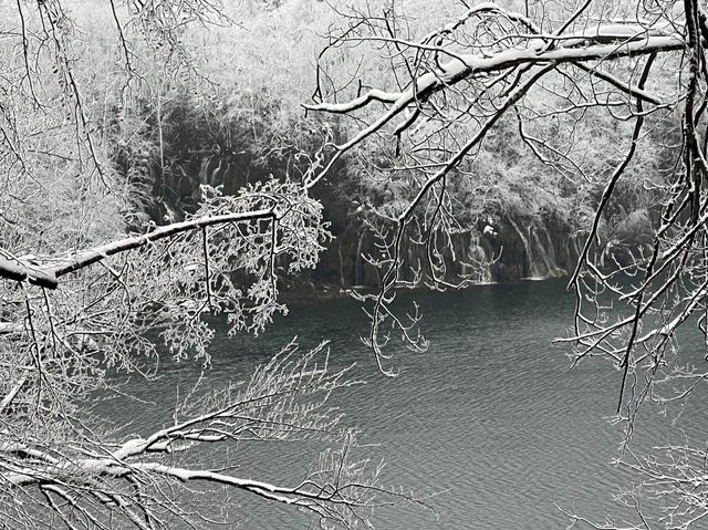 【雪化粧】プリトヴィツェ湖群国立公園