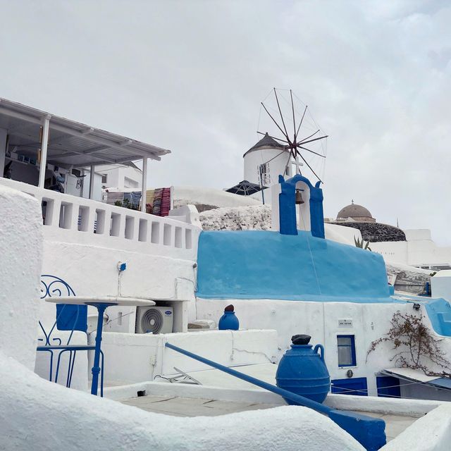 The Windmills of Santorini & History 🩵