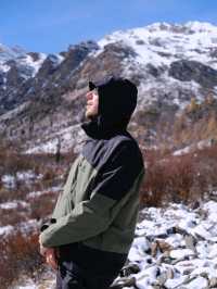 Autumn's First Snow In Xuema Valley