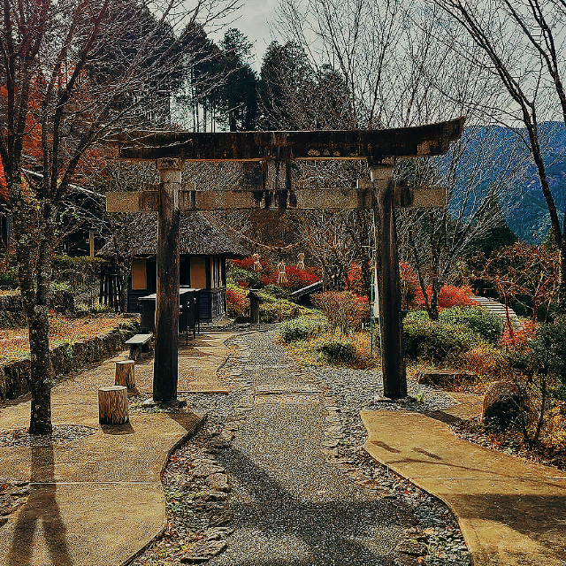 來下呂溫泉合掌村，看建築文化遺跡展示場