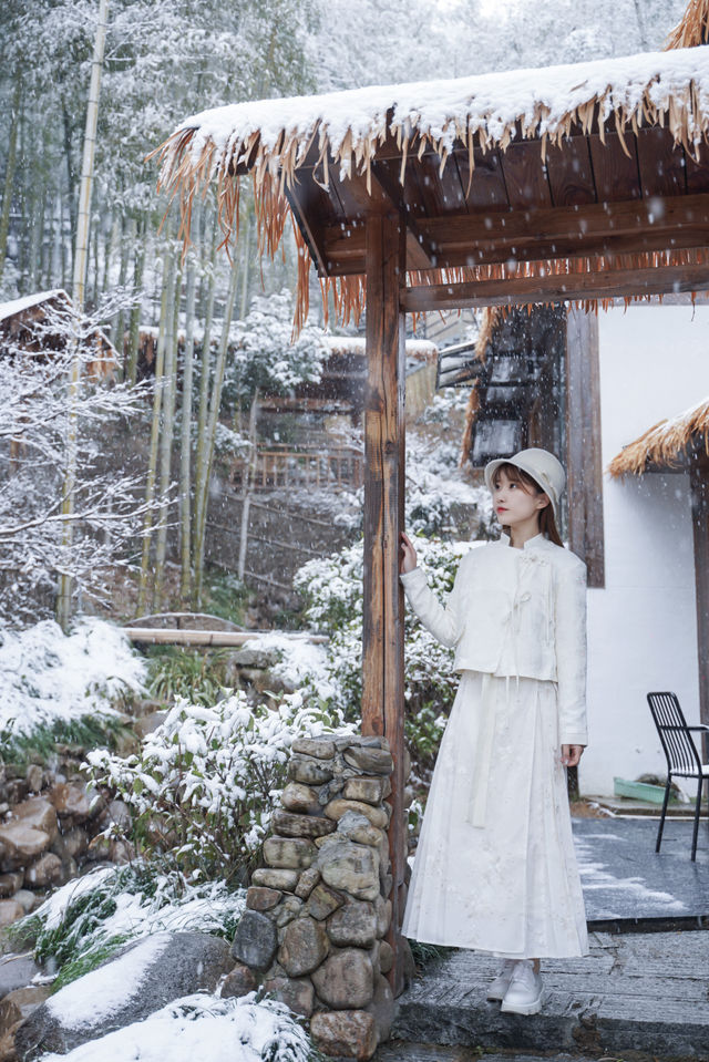 “雪是神的煙火”這裡不是北海道，是安吉！