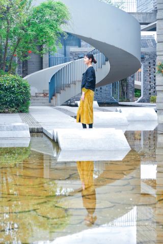 Wang Zengqi Memorial Hall의 건축물은 사진을 찍을 가치가 있습니다.