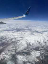 網友沒有欺騙我，新疆離開飛機上看雪山美哭了