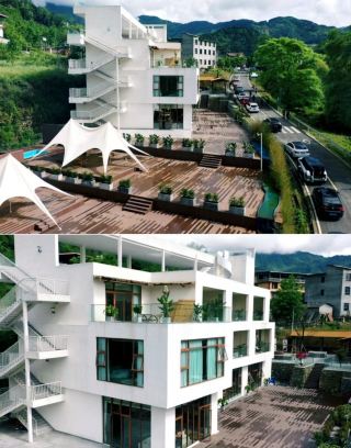Stay in a secluded spot in the ancient town of Wenchuan Shuimo, and admire the scenery. 
