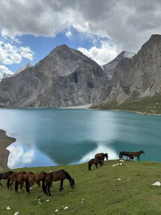 Paradise Lake on the Wusun Ancient Road