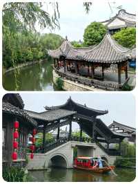 搖曳穿梭台兒莊古城白晝景然彷彿置身夢幻水鄉