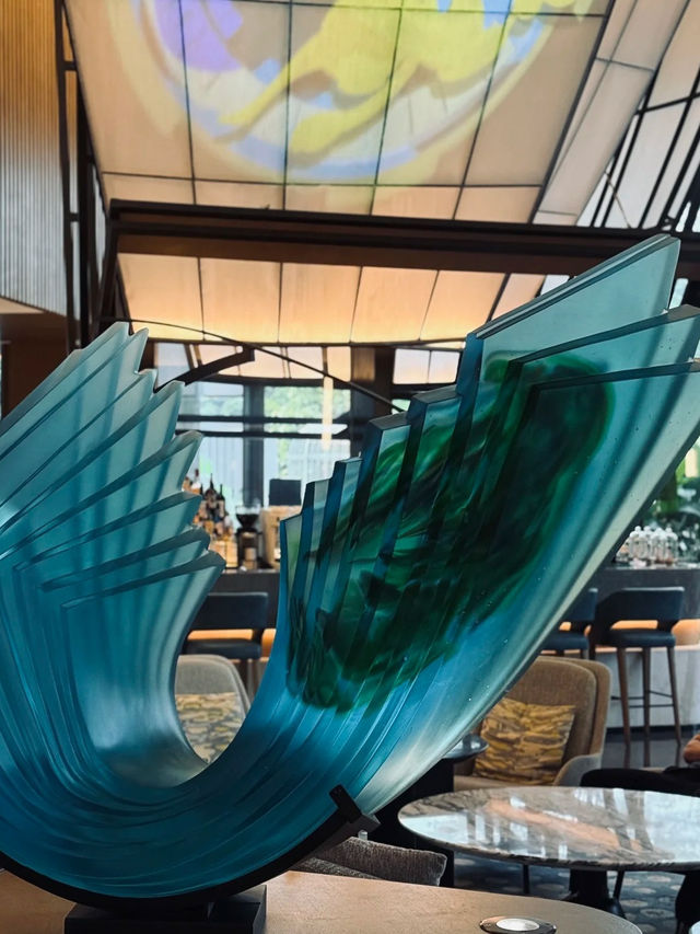 广州南沙万豪酒店｜無邊際泳池天花板！270°海景泳池美到窒息