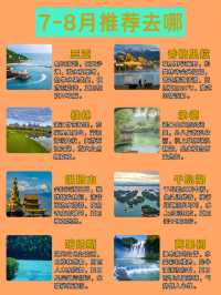 7 - 8 月旅行精選，八大景點帶你盡享夏日狂歡