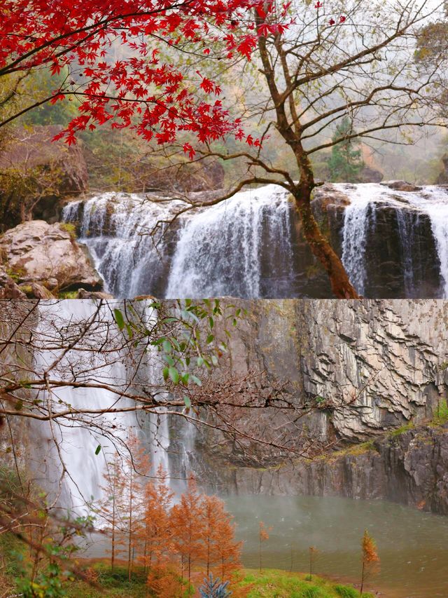 一漈三秋色，雲崖仙境
