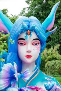 廈門園博苑燈展白天也美到發光！