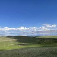 Horseback riding to lake song kul