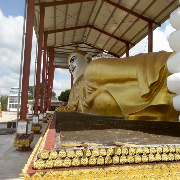 วัดคีรีนิมิตร์ พระนอนใหญ่ เมืองบกเปี้ยน เมี่ยนม่า