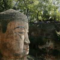 Leshan + GIANT BUDDHA + 71 meters tall!