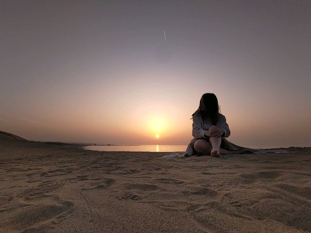 鳥取沙丘 - 美麗日落與星空