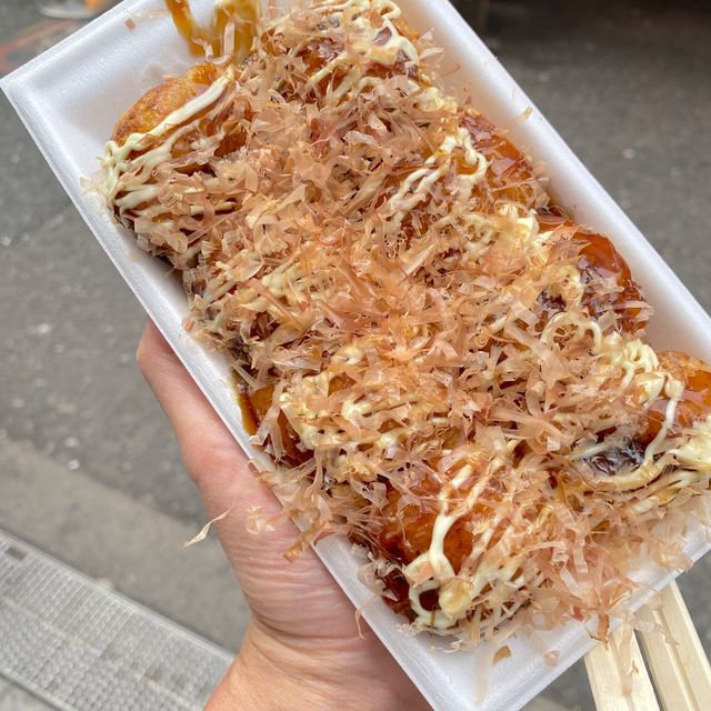 大阪観光グルメ！道頓堀でたこ焼き満喫