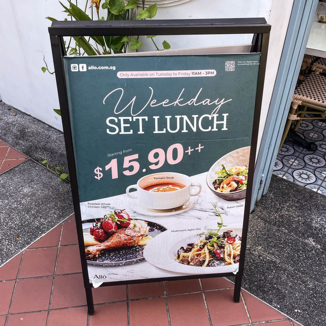 French Culinary in a Shophouse at Jalan Besar
