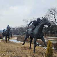 冬日下嘅首爾最大自然公園「首爾林」