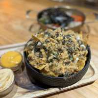將軍澳韓式cafe 烤日本麻糬棉花糖窩夫$78