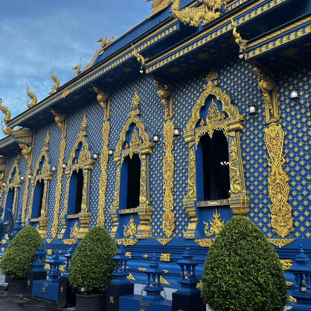วัดสีน้ำเงิน วัดร่องเสือเต้น จ.เชียงราย