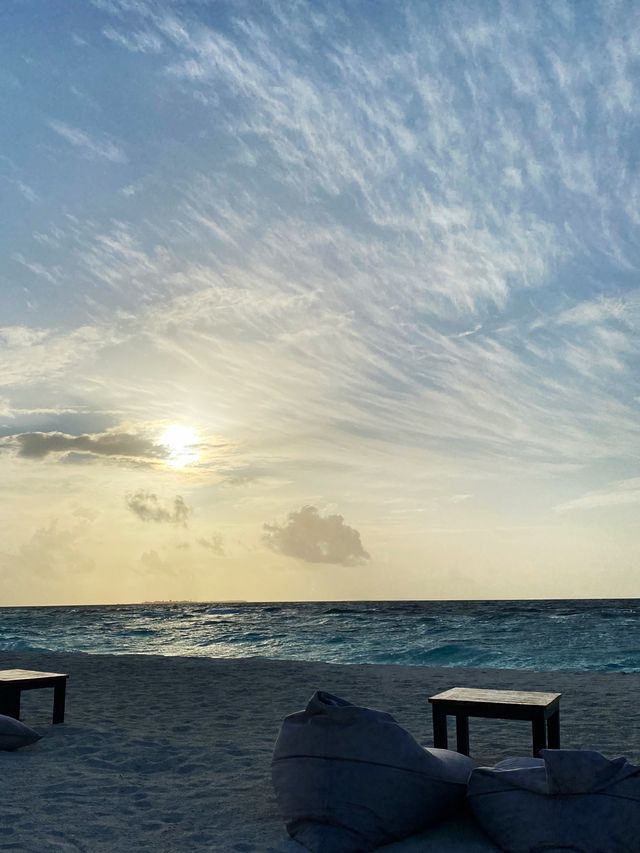 Beautiful sunset across the Indian Ocean Sea 🌅🌅