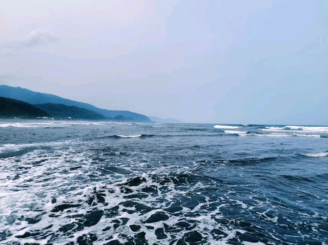 海邊玩水後泡湯，安逸啊！