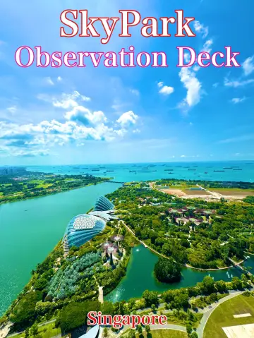 新加坡 新加坡觀光 SkyPark 觀景台的景色真的很壯觀!