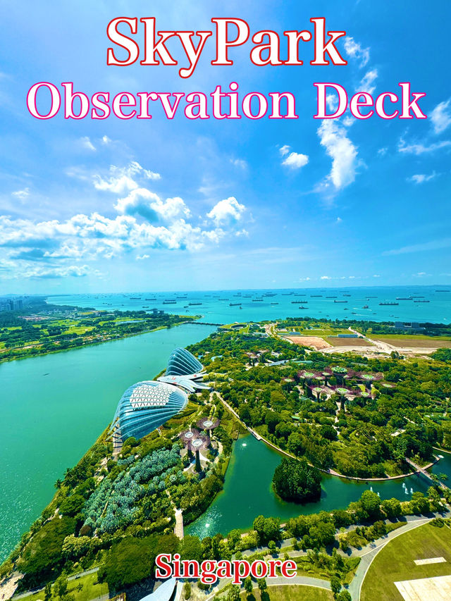 シンガポール　シンガポール観光　SkyPark Observation Deckからの景色はまさに絶景！