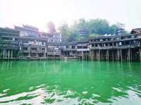 Morning Serenity in Fenghuang Ancient Town: Misty River Magic at Dawn