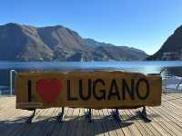 Stroll along the promenade of Lake Lugano in Switzerland