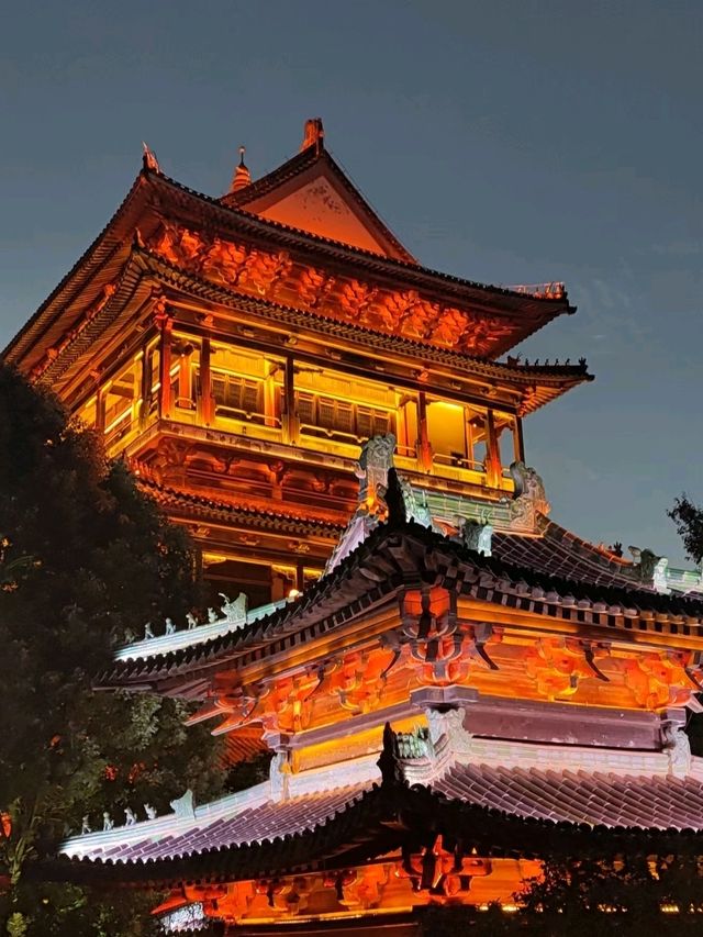 The Enchanting Nightscape of the Ancient Town