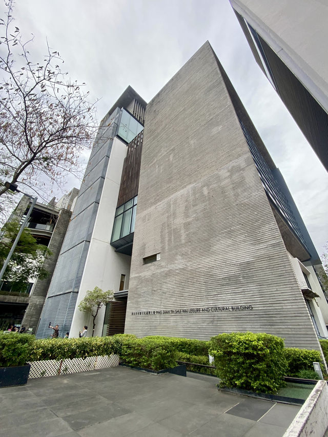 欣賞現代簡約建築美✨📚香港屏山圖書館✨