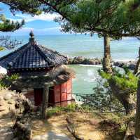 【五浦の絶景×文化遺産】波打ち際の六角パビリオン、岡倉天心ゆかりの「六角堂」 
