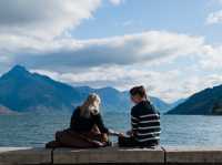 紐西蘭南島必來｜皇后鎮 Queenstown｜夕陽下的湖畔小鎮