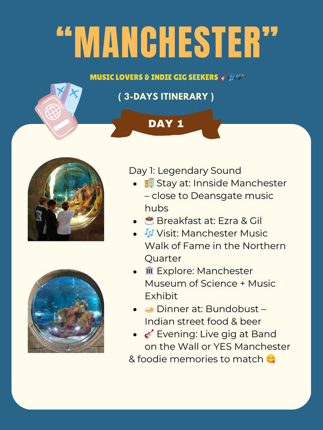 Manchester 3-days itinerary 🩵