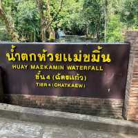 น้ำตกห้วยแม่ขมิ้น น้ำตกสวยกาญจนบุรี