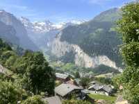 海拔1274公尺的山中小鎮溫根（Wengen）