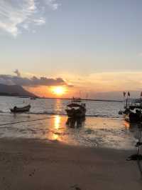 Golden hours Black Beach Langkawi
