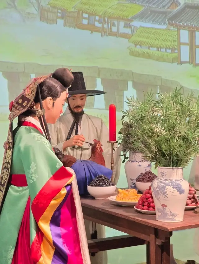 A space showcasing traditional wedding procedures