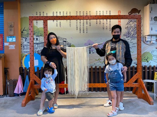 親子DIY山間體驗麵線製作的樂趣