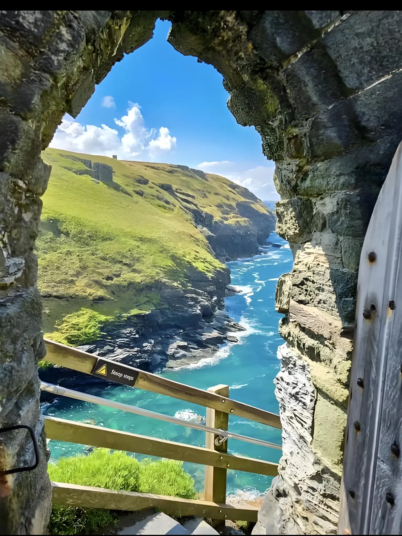 “Step Into Arthurian Legend 🌊 Tintagel Castle, Cornwall 🇬🇧✨” 