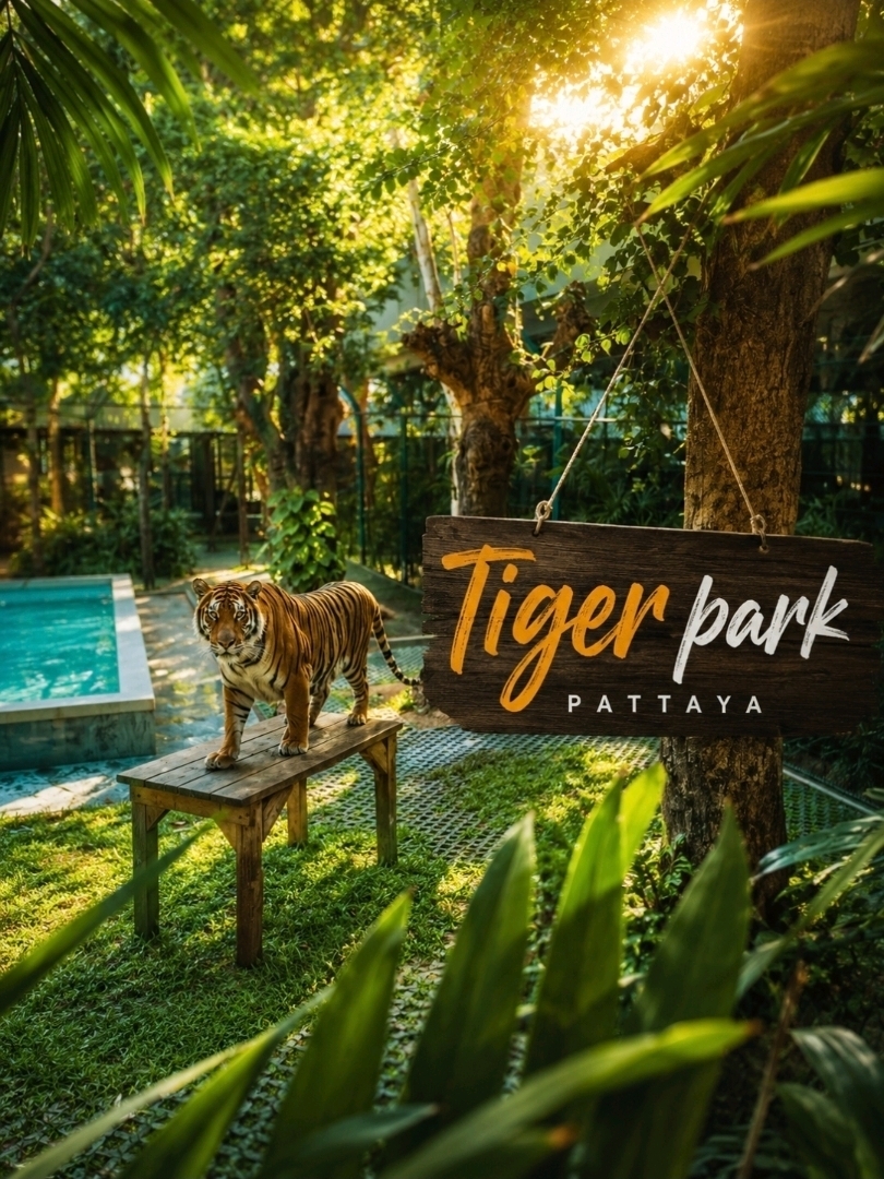 The Ultimate Tiger Park Pattaya Experience: Cuddles, Close-Ups & Chill Cafés 🐯✨