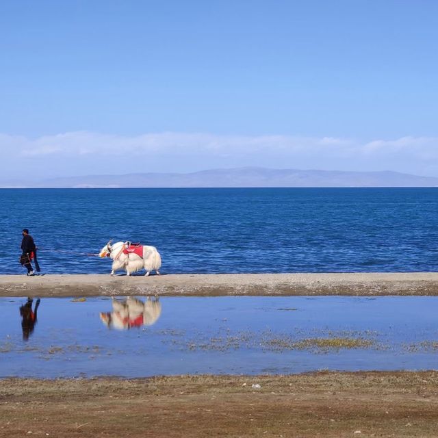 The largest Saltwater Lake in China, Qinghai