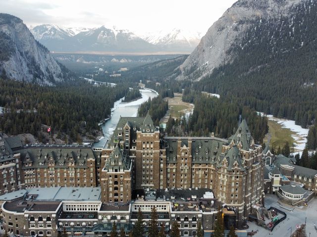 The iconic view Fairmont Banff Springs Hotel