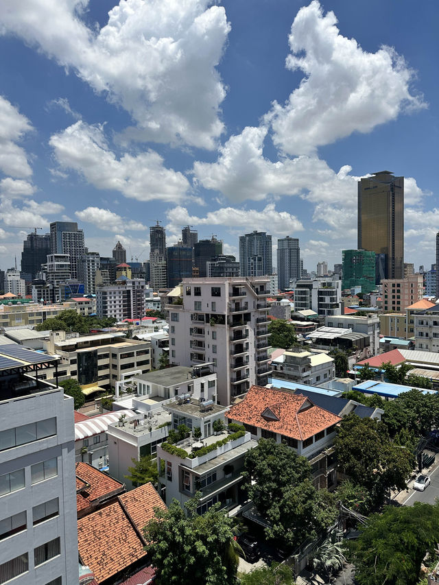 Beach vibes in the city, Phnom Penh’s Best rooftop pool 🏊 🏖️ 