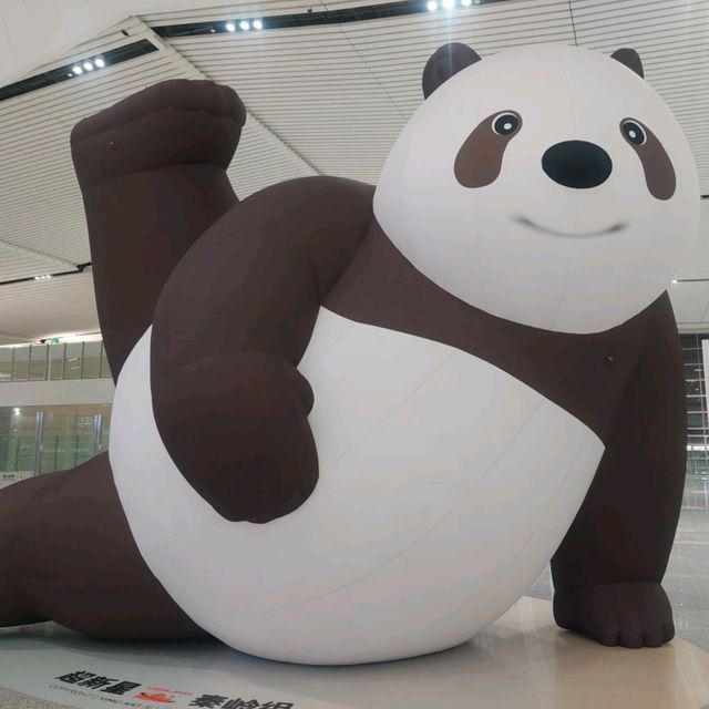 Xi'an airport is an elegant, new airport.