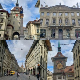Bern in Switzerland, nice city center, churches