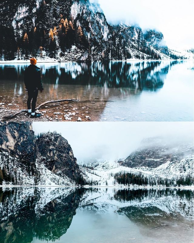 Winter Wonderland ~ Lago di Braies, Italy ❄️