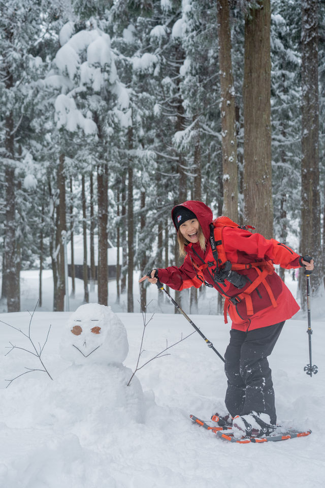 不滑雪了雪國邂逅美人林 雪地徒步進森林