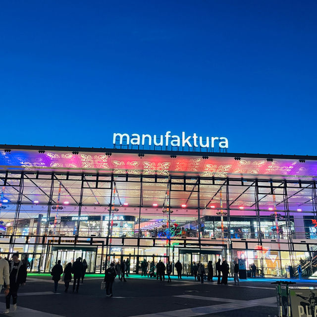 Manufuktura is a beautiful shopping district with everything you need from supermarkets to clothing.