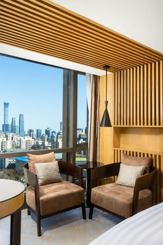 入住的超赞酒店——北京金茂萬麗酒店。